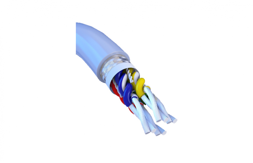 Shielded high flexibility signal drag chain cable
