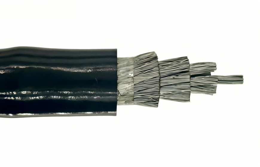 Wind-resistant twisted cables